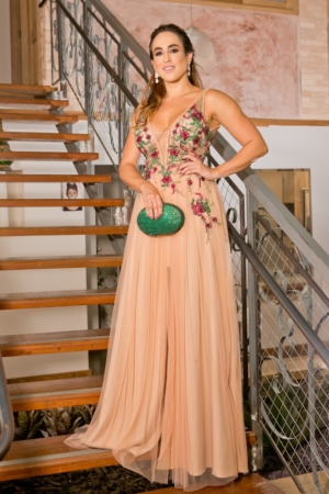 Vestido Nude Flores