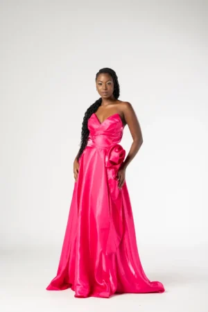 Vestido Rosa Brilho