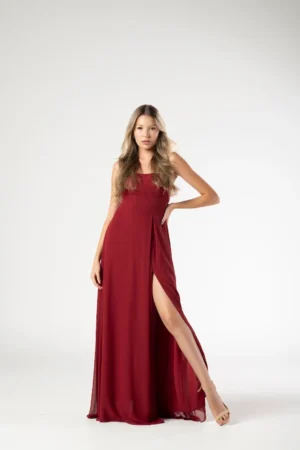 Vestido Marsala Alcinha