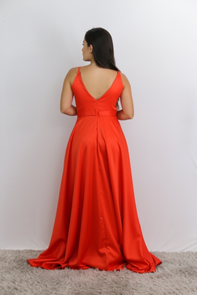 Vestido Laura Coral - Imagem 3