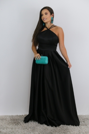 Vestido Preto Frente Única