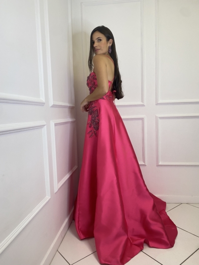 Vestido Pink Bordado na Cintura - Imagem 2