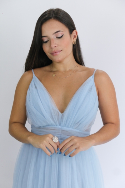 Vestido Tule Azul Serenity - Imagem 3