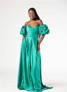 Longo Verde Bandeira TCQ Saia Rodada Manga Opcional