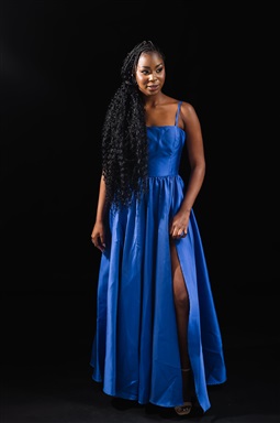 Longo Royal Alcinha Saia Rodada E Fenda Com Cinto