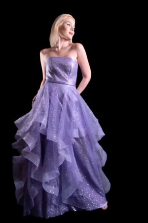 Lavanda Brilho Paetê Princesa